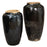 Tall Black Vintage Earthenware Jar