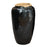 Tall Black Vintage Earthenware Jar