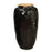 Tall Black Vintage Earthenware Jar