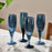 Yala Indigo Champagne Flutes (Set of 4)