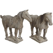 Pair of Rustic Carved Horses