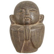 Carved Stone Praying Monk