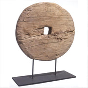 Wooden Wheel on Stand
