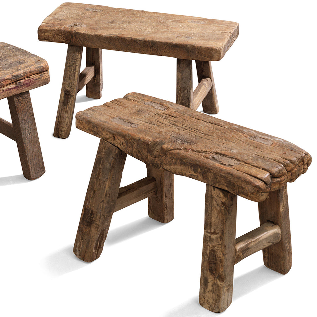 Medium Rustic Stool — Kayu Home