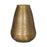 Batnan Wide Antique Brass Vase, Small