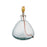 Nkuku Baba Recycled Glass Vase Lamp, Clear