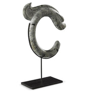 Carved Dragon on Stand, Grey