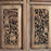 Antique Chinese Carved Four Panel Screen