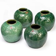 Green Chinese Ginger Jars