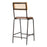 Iswa Leather and Cane Counter Chair