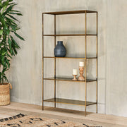 Mahi Antique Brass Shelves