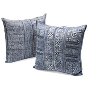 Miao fabric blue cushion cover