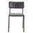 Ukari black leather dining chair