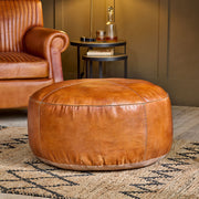 Nadu Leather Pouf