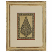 Silk Painting, Black Tree with Border