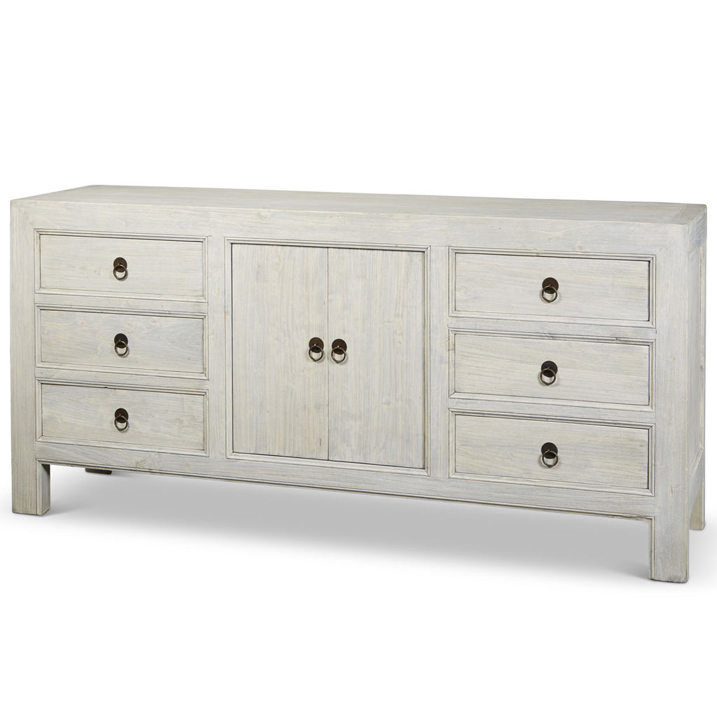 Reclaimed Wood Six Drawer Sideboard — Kayu Home