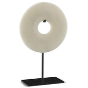 Small White Stone Bi Ring