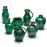 Green Ceramic Round Vase