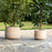 Zadie Etched Planters, Natural